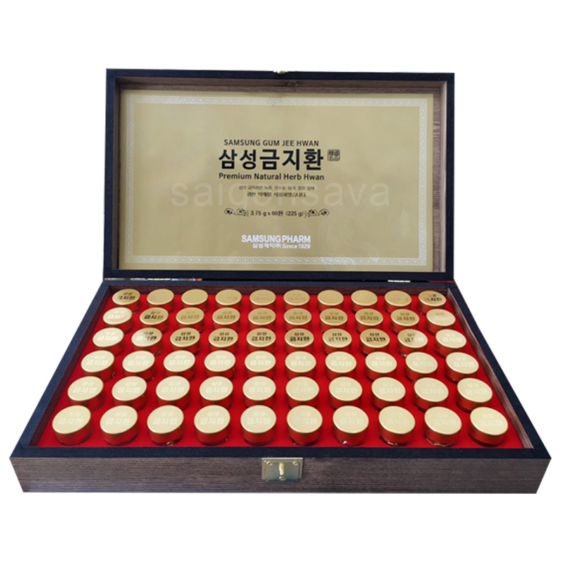 An Cung Ngưu Hoàng Hoàn Samsung Hàn Quốc Hộp Gỗ 60 Viên Giúp Bổ Não Và Ngăn Ngừa Tai Biến Đột Quỵ