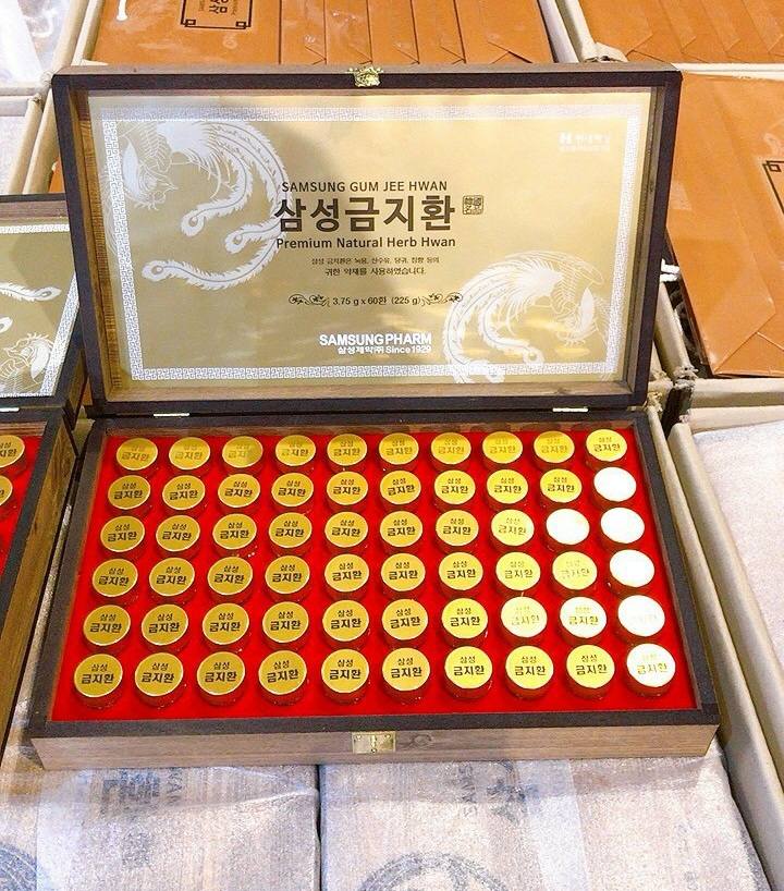 An Cung Ngưu Hoàng Hoàn Samsung Hàn Quốc Hộp Gỗ 60 Viên Giúp Bổ Não Và Ngăn Ngừa Tai Biến Đột Quỵ