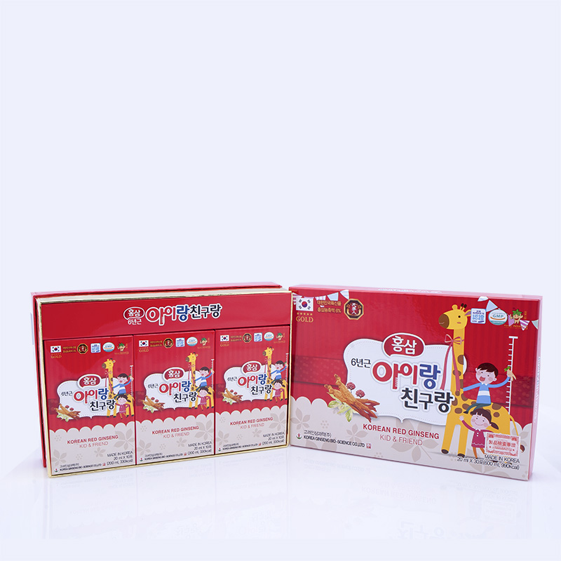 Hồng sâm baby hươu cao cổ BIO KID & FRIEND Hàn Quốc Hộp 30 gói × 20ml