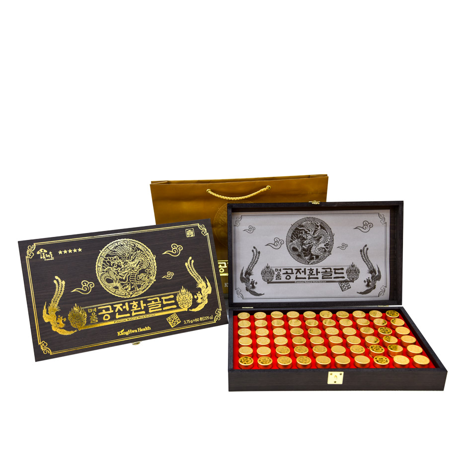 Đông trùng Hạ thảo hộp gỗ 60 viên Hàn Quốc