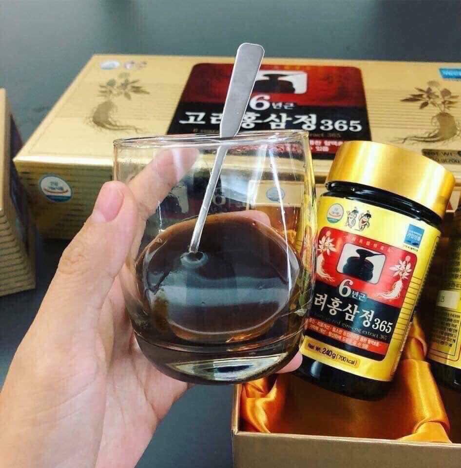 Cao Hồng Sâm 365 Hàn Quốc (Hộp 2 Lọ x 240g) 대한홍삼 고려홍삼정365