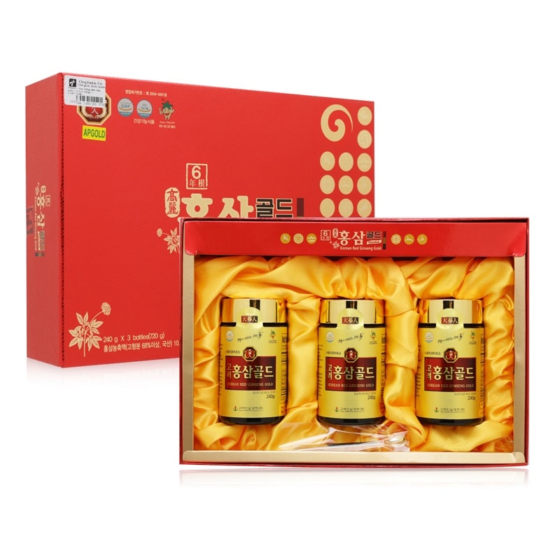 Cao hồng sâm Bio Science  của Hàn Quốc, Hộp 3 lọ x 240g, 고려인삼과학