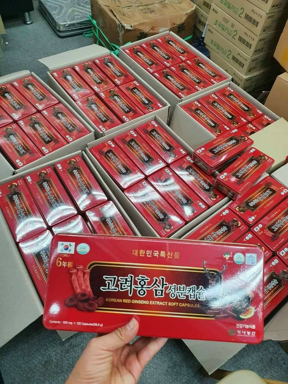 Đạm Sâm Nhung Hươu Linh Chi Kana Nongsan Hàn Quốc - Hộp 120 Viên