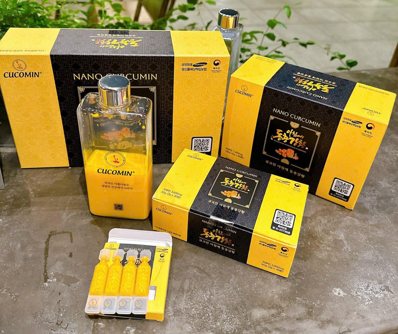 Nghệ Nano đông trùng Cucomin 큐코민, Hộp 12 vỉ 60 tép