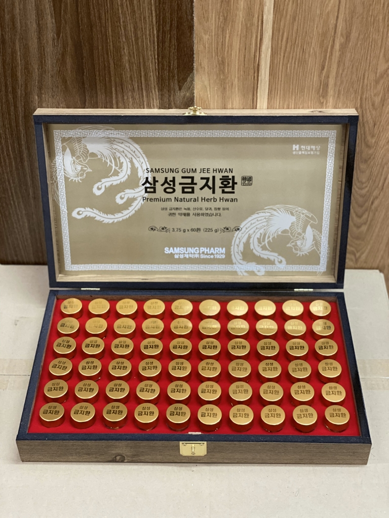 An Cung Ngưu Hoàng Hoàn Samsung Hàn Quốc Hộp Gỗ 60 Viên Giúp Bổ Não Và Ngăn Ngừa Tai Biến Đột Quỵ