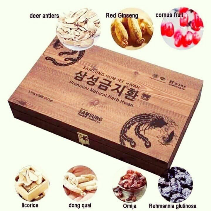 An Cung Ngưu Hoàng Hoàn Samsung Hàn Quốc Hộp Gỗ 60 Viên Giúp Bổ Não Và Ngăn Ngừa Tai Biến Đột Quỵ