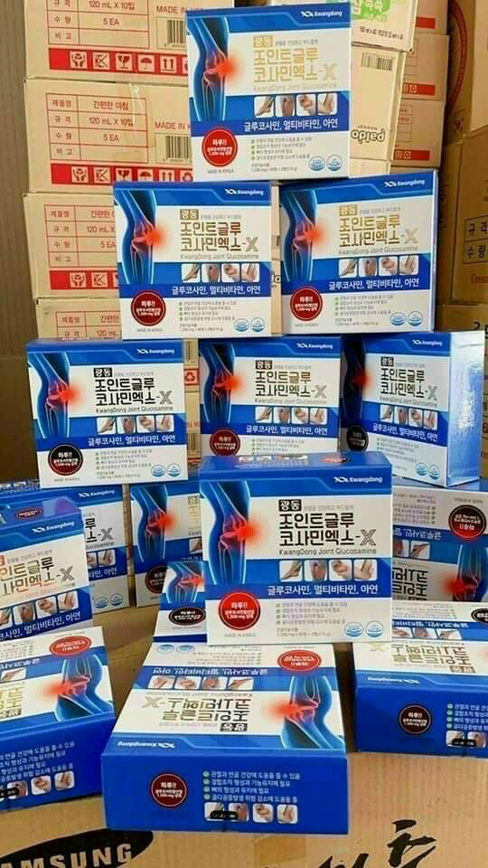 Viên uống bổ khớp Kwangdong Glucosamine Hàn Quốc (Hộp 2 lọ x 90 viên)