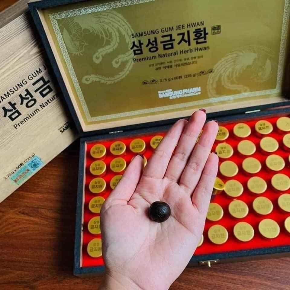 An Cung Ngưu Hoàng Hoàn Samsung Hàn Quốc Hộp Gỗ 60 Viên Giúp Bổ Não Và Ngăn Ngừa Tai Biến Đột Quỵ