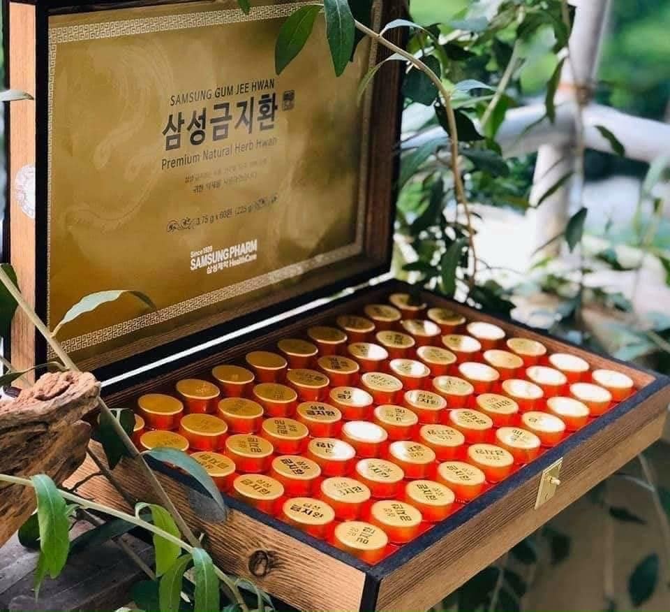 An Cung Ngưu Hoàng Hoàn Samsung Hàn Quốc Hộp Gỗ 60 Viên Giúp Bổ Não Và Ngăn Ngừa Tai Biến Đột Quỵ