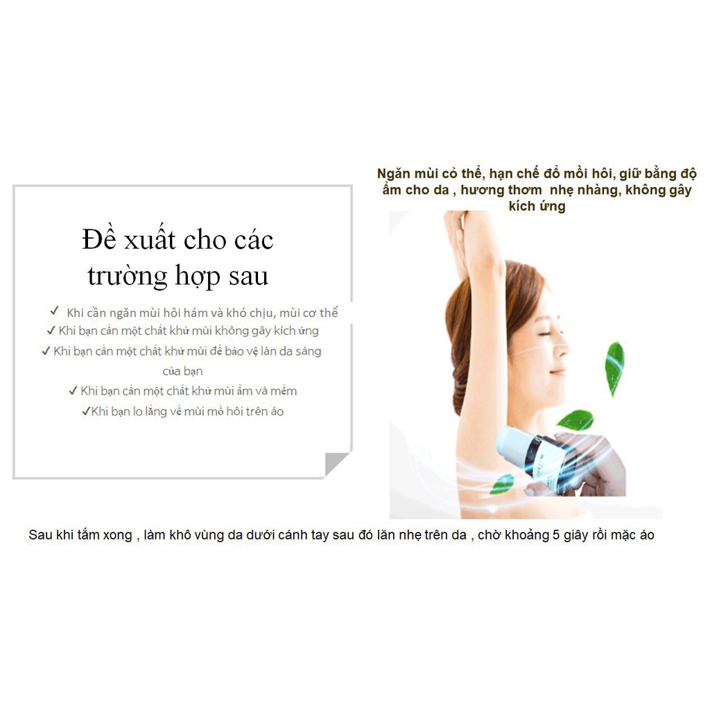 Lăn Khử Mùi ARBORETUM Hỗ Trợ Giảm Thâm, Giúp Hết Mùi Nhanh, Mờ Thâm Hiệu Quả.