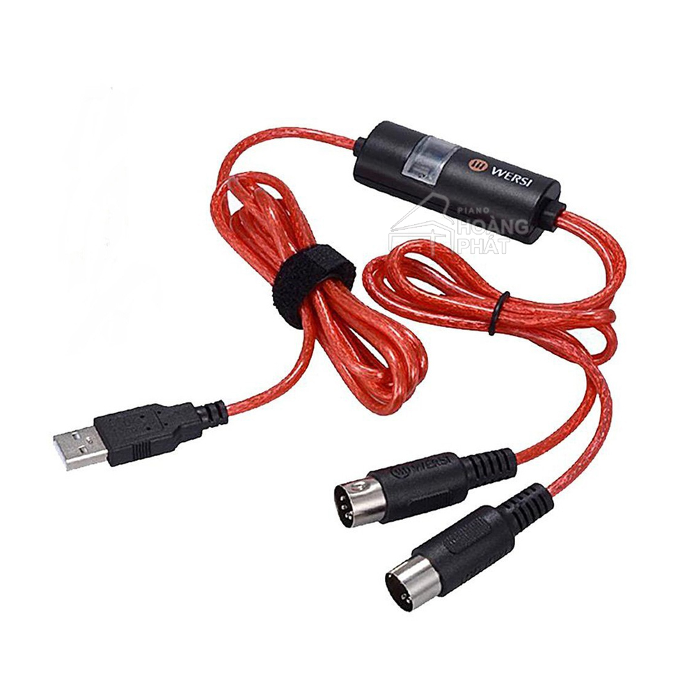 Dây Cáp Midi To USB Cable WERSI UM-18 (Cho Organ, Keyboard kết nối truyền giữ liệu với máy tính)