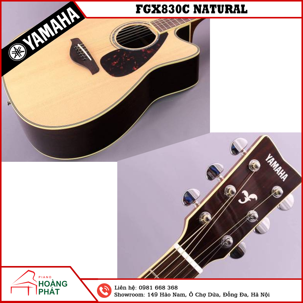 GUITAR YAMAHA FGX830C NATURAL