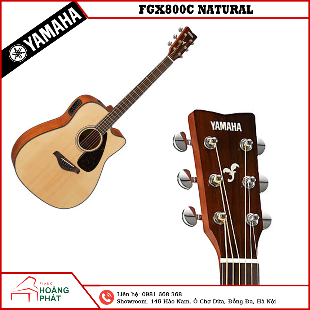 GUITAR YAMAHA FGX800C NATURAL