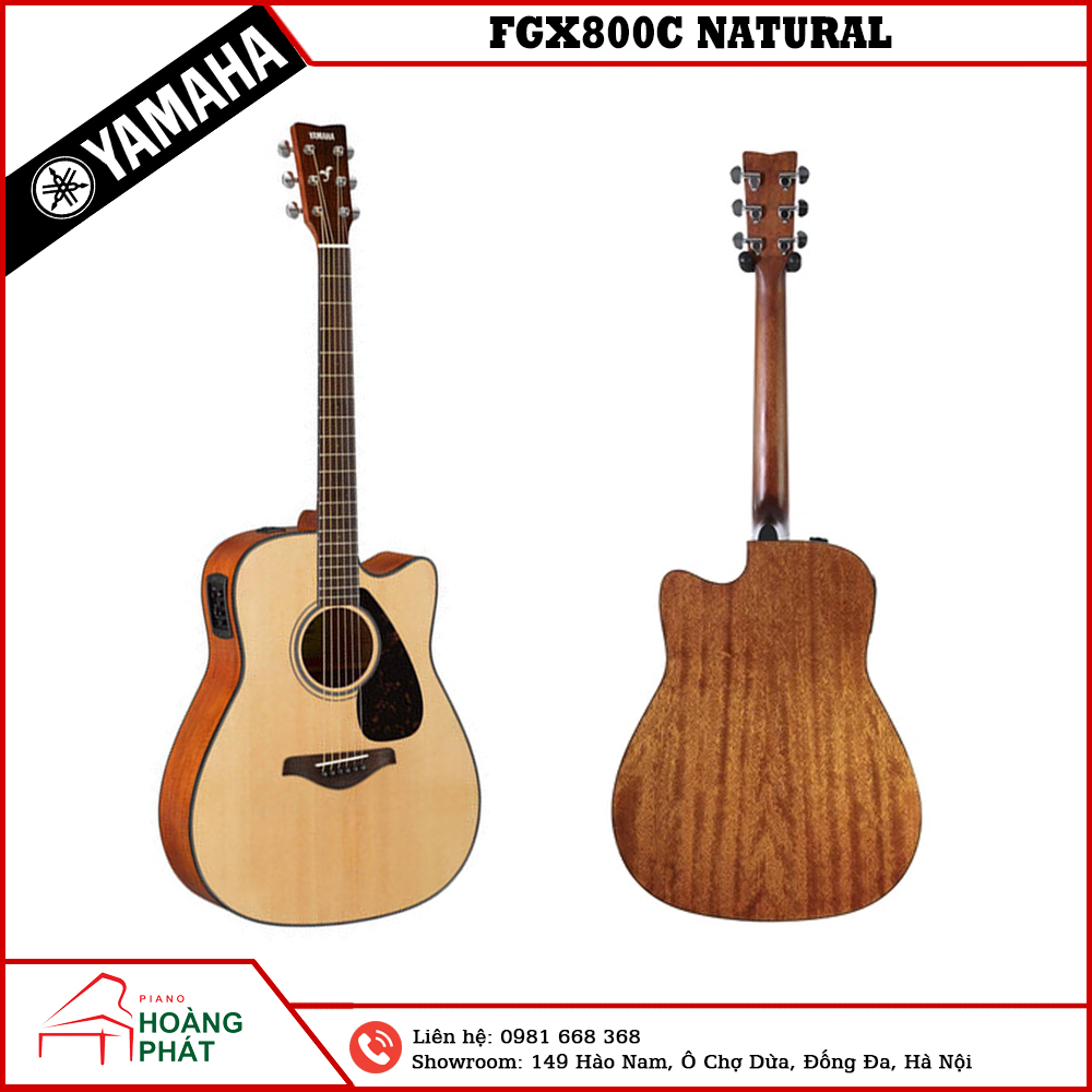 GUITAR YAMAHA FGX800C NATURAL