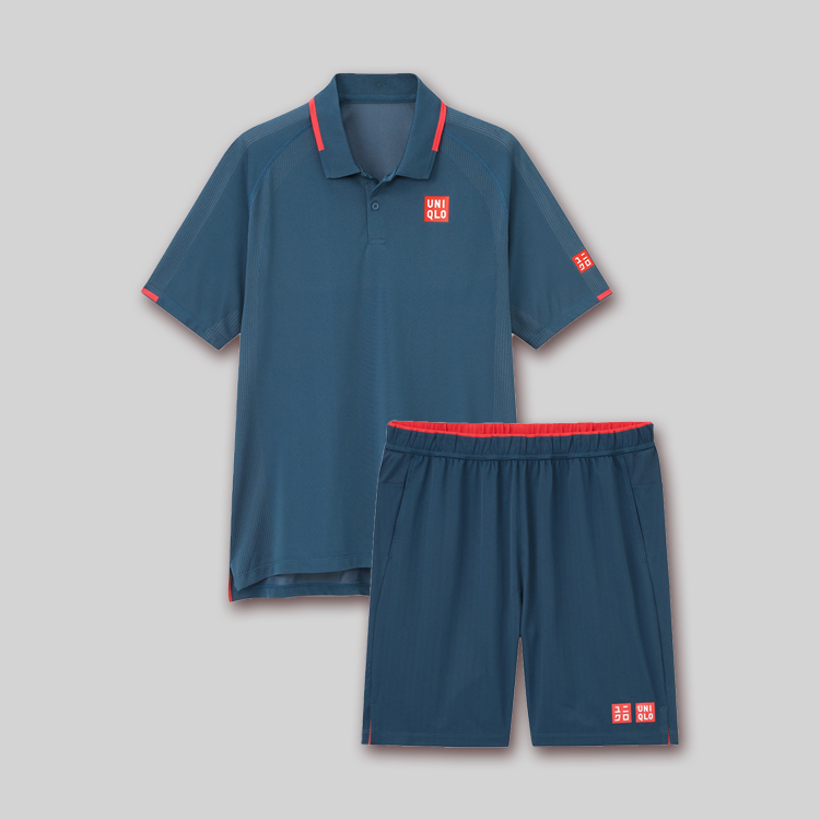 Bộ thể thao tennis Uniqlo nam Roland Garros 2018 màu trắng size S likenew  B  Ijapan