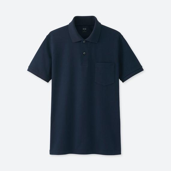 Áo phông polo Uniqlo nam Dry Nhật Bản 2018 màu đen- 402547