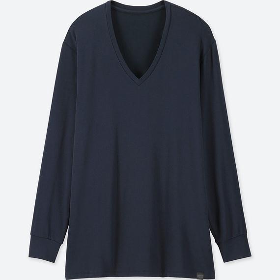 Áo giữ nhiệt Uniqlo nam cổ tim 2023-450528