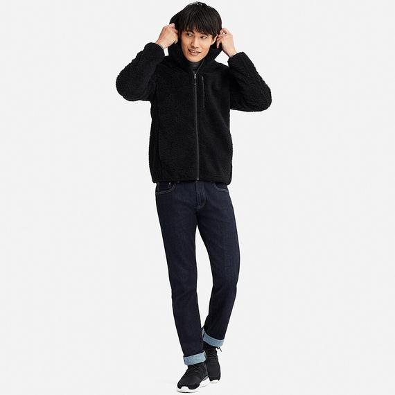 Áo lông cừu Uniqlo nam Nhật Bản màu olive 57- 409878