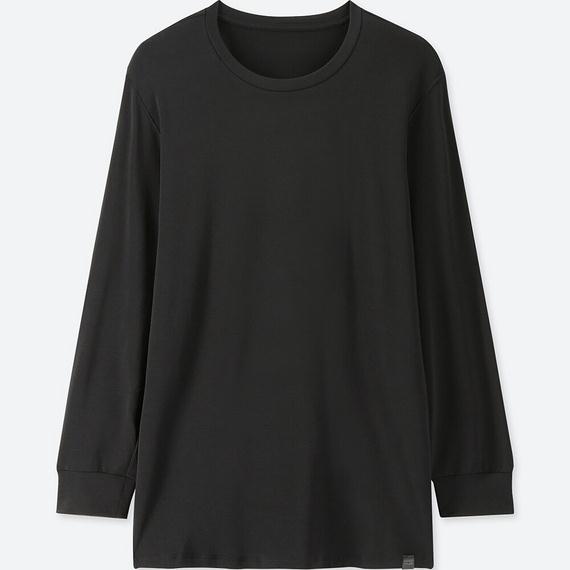 Áo giữ nhiệt Uniqlo nam cổ tròn Extra Warm 2019 màu navy - 408117