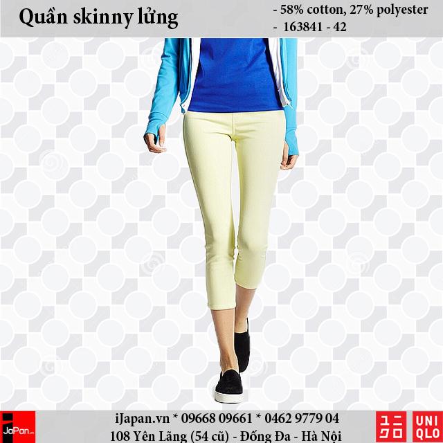 Quần legging lửng Uniqlo màu vàng -163841