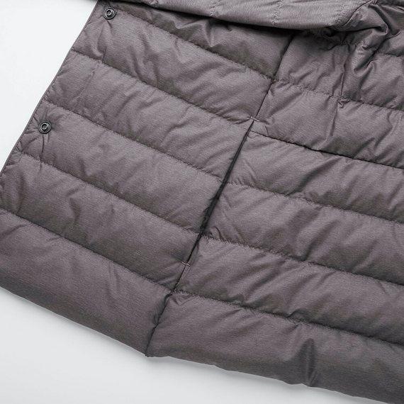 Áo lông vũ Uniqlo cổ tròn Nhât Bản màu xám - 409116