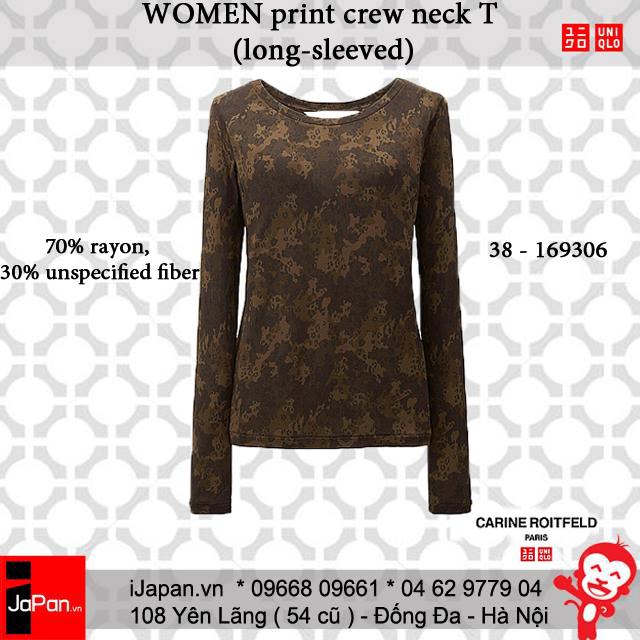 Áo phông nữ Uniqlo CR Paris Uniqlo họa tiết da báo