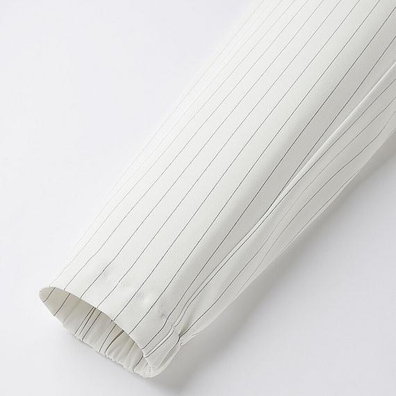 Quần jogger kẻ Uniqlo cho nữ màu trắng-179257