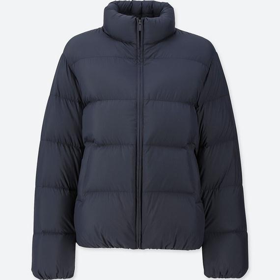 Áo lông vũ béo Uniqlo nữ Nhật Bản màu navy - 411339