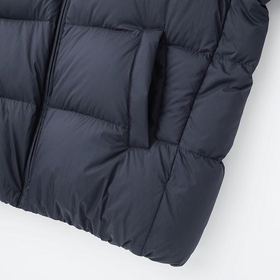 Áo lông vũ béo Uniqlo nữ Nhật Bản màu navy - 411339