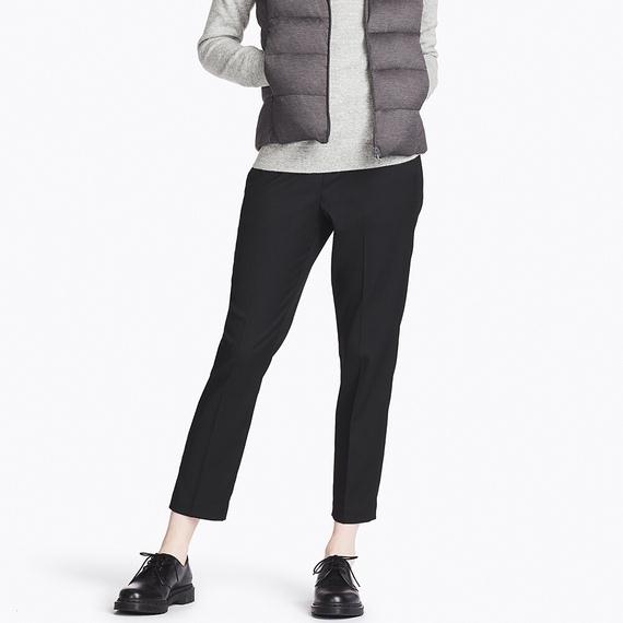 Quần âu Uniqlo nữ cạp chun Nhật Bản màu xám - 404660