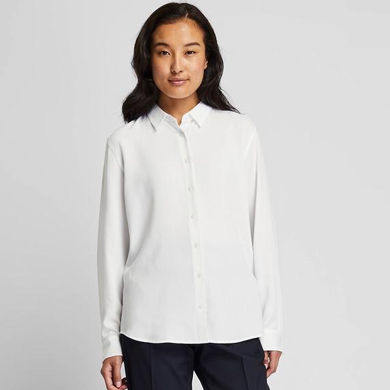 DÀNH CHO NỮ ÁO SƠ MI VẢI LINEN CAO CẤP DÀI TAY  UNIQLO VN