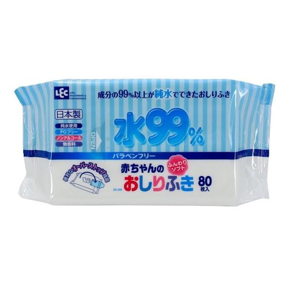 Gói 80 tờ giấy ướt cao cấp cho bé Lec