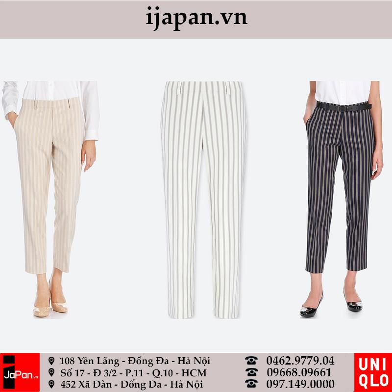 Quần Âu Uniqlo nữ cạp chun nữ Nhật 2018 - 408134