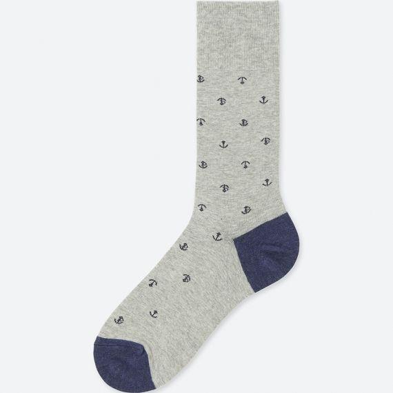 Tất cao cổ Uniqlo nam Nhật Bản màu navy - 407710