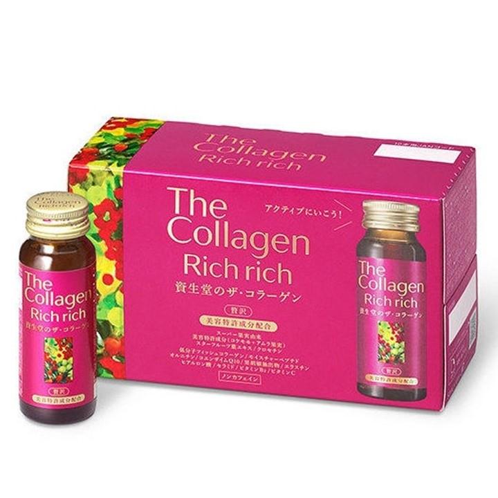 Nước uống The Collagen Shiseido Rich Rich (Hộp 10 chai x 50ml)
