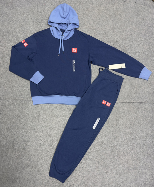 Bộ quần áo nỉ thể thao tennis, pickleball chính hãng Uniqlo có mũ chui đầu - 457087-451648