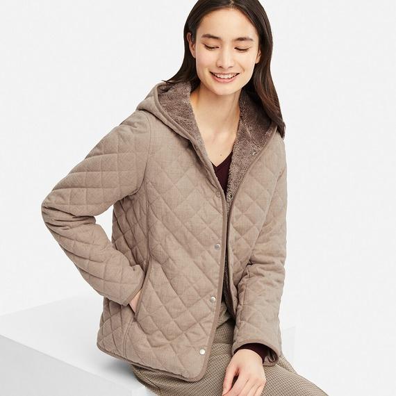 Áo lông cừu Uniqlo trần trám 2019 nữ màu xám đậm- 409106