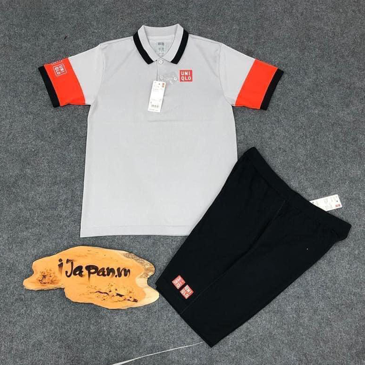 Bộ quần áo thể thao tennis, pickleball chính hãng Uniqlo Kei Nishikori Australian open - Úc mở rộng 2021 - 427074 - M likenew