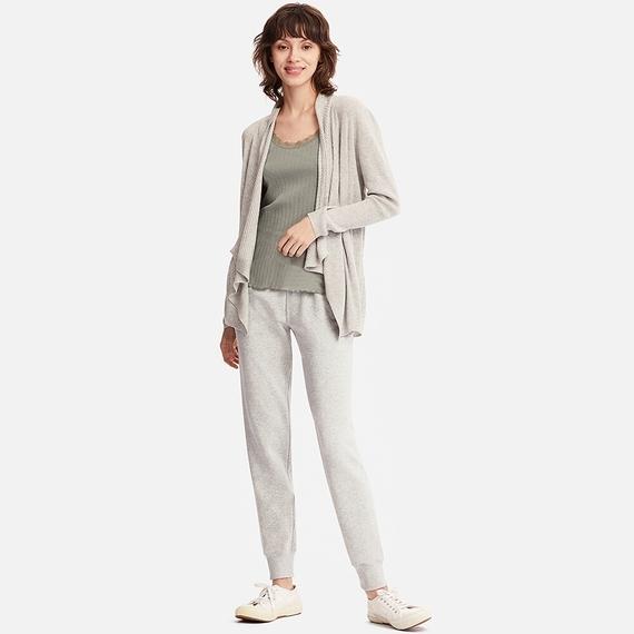 Quần nỉ jogger Uniqlo nữ Nhật Bản màu xám- 408889