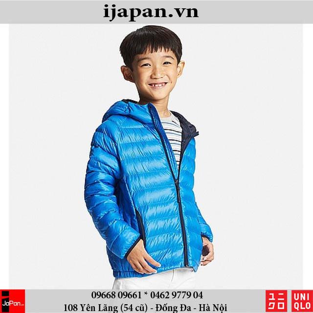 Áo khoác chống nước có mũ bé trai Uniqlo