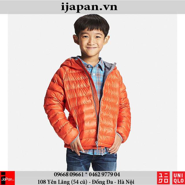 Áo khoác chống nước có mũ bé trai Uniqlo