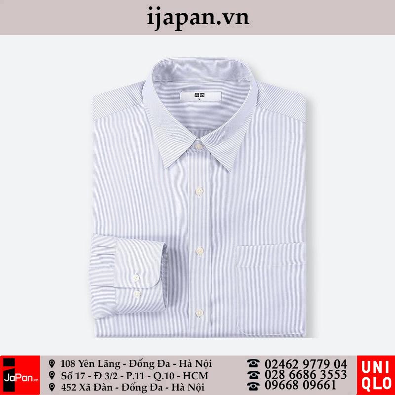 Áo sơ mi nam Uniqlo sọc nhỏ Nhật Bản - 406569