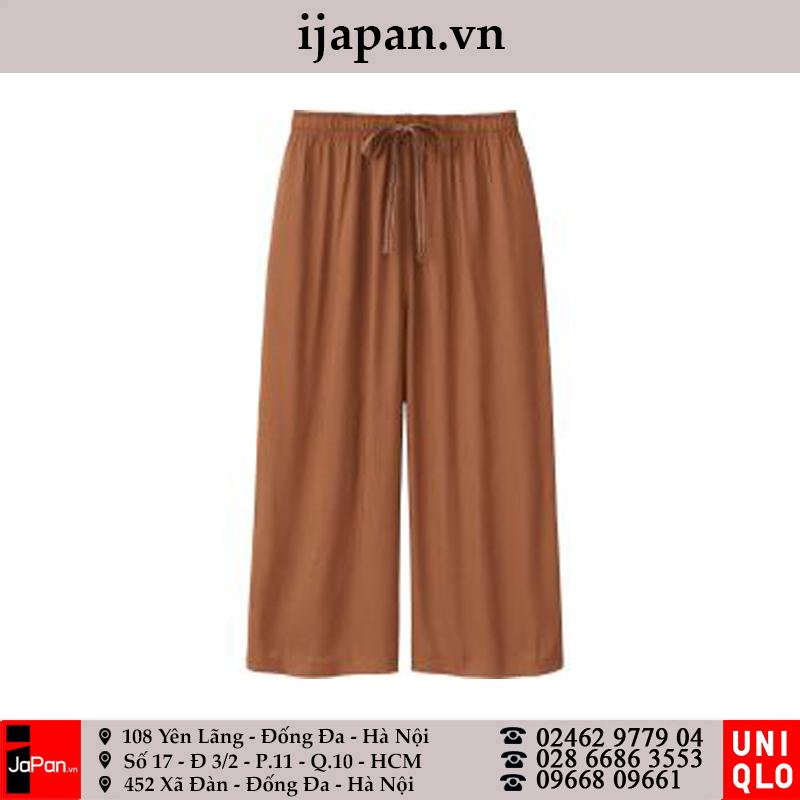 Quần lanh lửng nữ Uniqlo ống rộng Nhật Bản - 196204