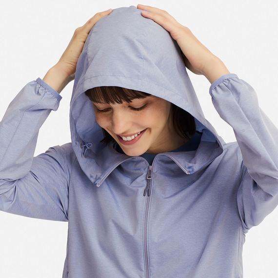 Áo khoác gió Uniqlo 2019 Nhật Bản màu xanh-414188