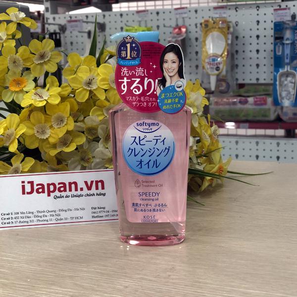 Dầu tẩy trang Kose Softymo Deep Cleansing Oil – Màu Hồng