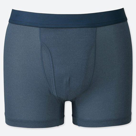 Quần lót nam Boxer làm mát AIRism Uniqlo 2019 màu xanh- 414688