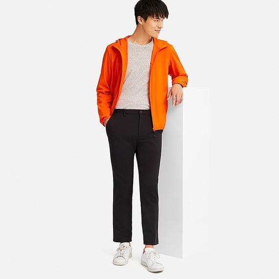 Quần âu nam Uniqlo cạp chun Nhật Bản màu đen - 408990