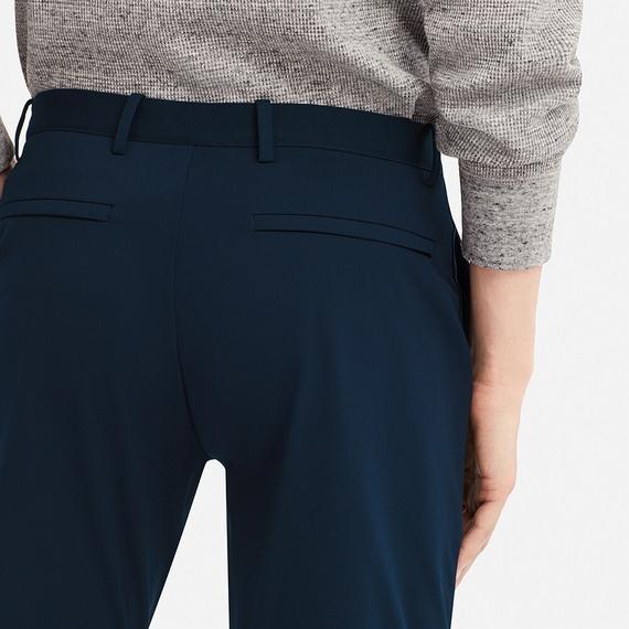 Quần âu nam Uniqlo cạp chun Nhật Bản màu đen - 408990