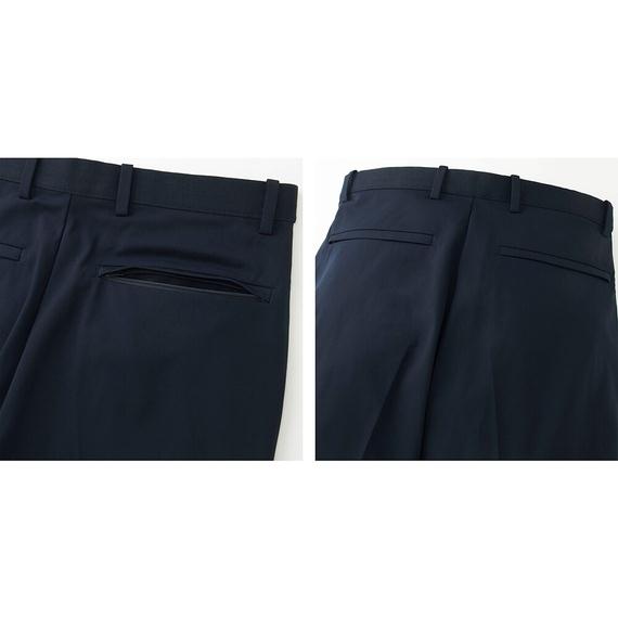 Quần âu nam Uniqlo cạp chun Nhật Bản màu đen - 408990