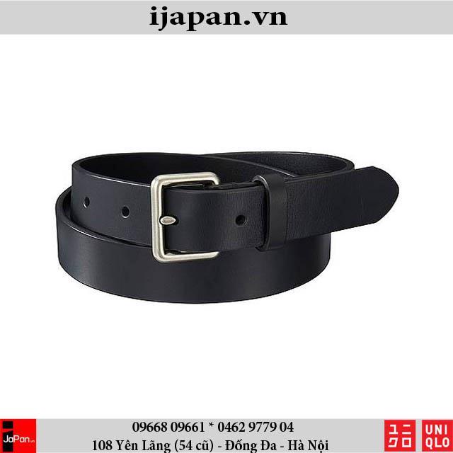 Thắt lưng da bò Italian leather Uniqlo
